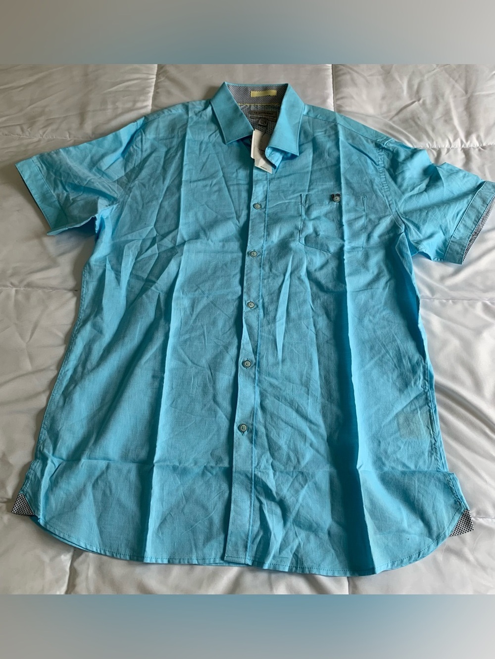 New LE CHATEAU SLIM FIT Button Up Shirt Size XL